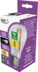 EMOS LED žárovka Filament A60 A CLASS/ E27 / 5 W (75 W) / 1 060 lm / teplá bílá