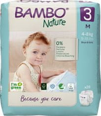 Bambo Nature Plienky jednorazové 3 M (4-8 kg) 28 ks