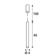 SLV VÝPREDAJ VZORKY BIG WHITE HELIA 40, závesné svietidlo, LED, 3000K, okrúhle, biele, 9W 152371