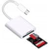 CO2 CO2 USB-C ADAPTÉR ČÍTAČKY KARIET USB TYPU C MICRO SD/TF ADAPTÉR DO 256GB