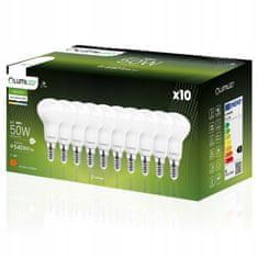 LUMILED 10x LED žiarovka E14 R50 6W = 50W 540lm 4000K Neutrálna biela 120°