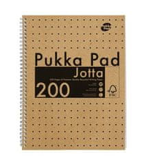 Pukka Pad Špirálový zošit "Jotta Kraft", A4, linajkový, 100 listov, 9565-KRA