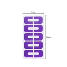 Northix Odlepovacia páska na lak na nechty v tvare U - 10 ks 