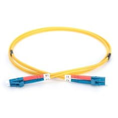Digitus Optický kabel Optic Patch, LC / LC, Singlemode, OS1, 09/ 125 µ, 2m - žlutý