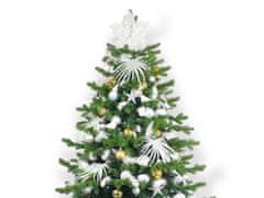 LAALU Zdobený umelý vianočný stromček s 222 ozdobami POLAR GOLD II 600 cm stromček so stojanom a vianočnými ozdobami