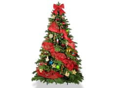 LAALU Ozdobený umelý vianočný stromček so 104 ks ozdôb SYMBOL VIANOC 180 cm so stojanom a vianočnými ozdobami