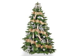 LAALU Zdobený umelý vianočný stromček so 136 ozdobami NORTHERN WINTER 240 cm stromček so stojanom a vianočnými ozdobami