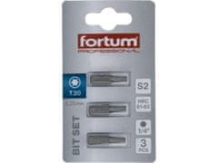 Fortum Hrot TORX, sada 3ks, T 20x25mm, S2