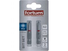 Fortum Hrot krížový phillips, sada 2ks, PH 2x50mm, S2