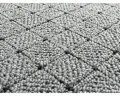 Vopi AKCIA: 80x80 cm Metrážny koberec Udinese sivý - neúčtujeme odrezky z role! (Rozmer metrového tovaru Kruh s obšitím)
