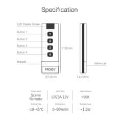 MXM WiFi ZigBee diaľkový ovládač Tuya Smart od Moes s hlasovým ovládaním