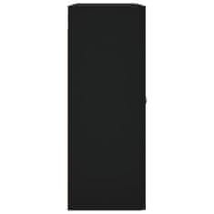 Vidaxl Nástenná skrinka čierna 69,5x34x90 cm