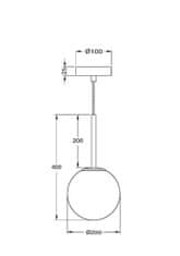 MAYTONI MAYTONI Závesné svietidlo Basic form MOD321PL-01B1