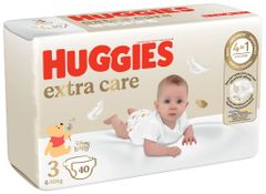 Huggies HUGGIES Plienky jednorazové Extra Care 3 (6-10 kg) 40 ks