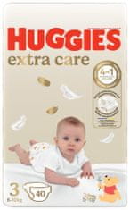 Huggies HUGGIES Plienky jednorazové Extra Care 3 (6-10 kg) 40 ks