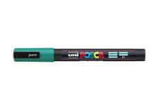 UNI Akrylový popisovač "Posca PC-3M", smaragdová, 0,9-1,3 mm, PC-3M EMERALD GREEN(E)