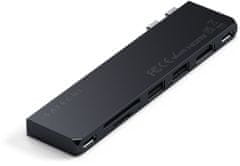Satechi Pro HUB Slim, USB4, HDMI, 2x USB-A, SD, čierna