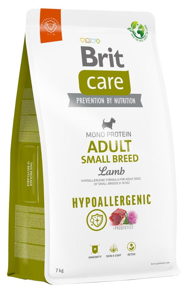 Brit Care Dog Hypoallergenic Adult Small Breed, 7 kg