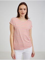 Orsay Červeno-biele dámske pruhované tričko ORSAY XS
