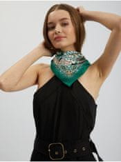 Orsay Zelená dámska vzorovaná saténová šatka UNI