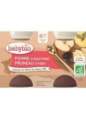 Babybio Príkrm jablko slivka 2x 130 g