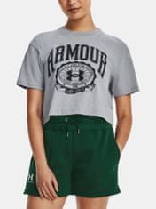 Under Armour Tričko UA COLLEGIATE CREST CROP SS-GRY XXL