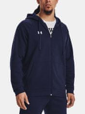 Under Armour Mikina UA Rival Fleece FZ Hoodie-BLU XXXL