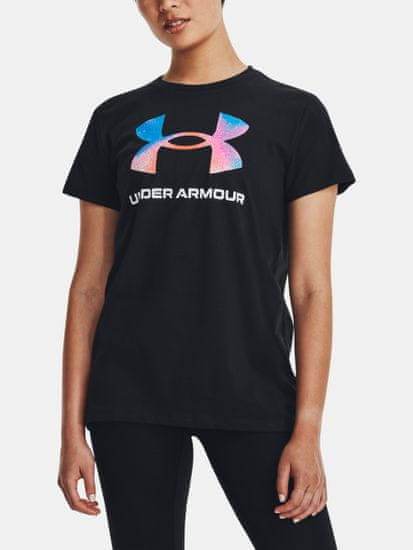 Under Armour Tričko UA W SPORTSTYLE LOGO SS-BLK