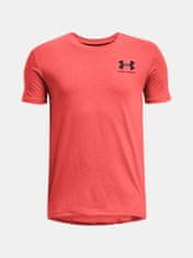 Under Armour Tričko UA B SPORTSTYLE LEFT CHEST SS-RED M