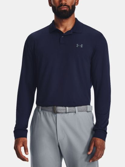 Under Armour Tričko UA Performance 3.0 LS Polo-BLU