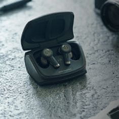 Audio-Technica Sluchátka ATH-TWX9, špunty, bezdrátová, mikrofon, čierna