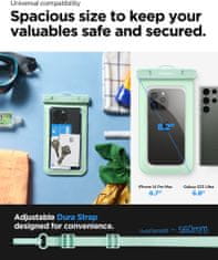 Spigen univerzální vodotěsné pouzdro Aqua Shield, mentolová