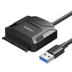 shumee Adaptérový kábel pre HDD a SSD SATA 2,5'' / 3,5'' USB 3.0 až 4TB - čierny