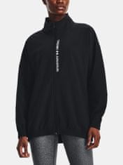 Under Armour Bunda Woven FZ Oversized Jacket-BLK XS