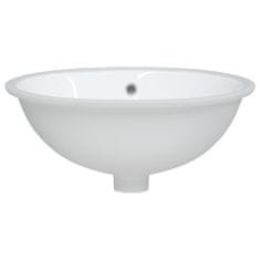 Petromila vidaXL Kúpeľňové umývadlo biele 49x40,5x21 cm oválne keramické