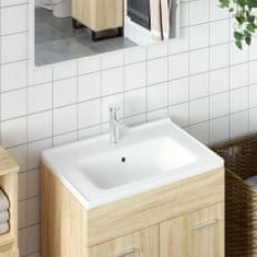 Petromila vidaXL Kúpeľňové umývadlo biele 61x48x19,5 cm obdĺžnikové keramické