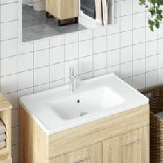 Petromila vidaXL Kúpeľňové umývadlo biele 81x48x19,5 cm obdĺžnikové keramické
