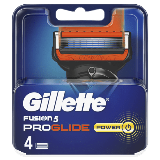 Gillette Fusion ProGlide Power - náhradné hlavice 4 ks