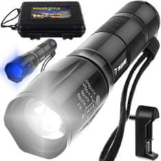 Trizand Baterka s UV a ZOOM CREE XPE LED Trizand 21634