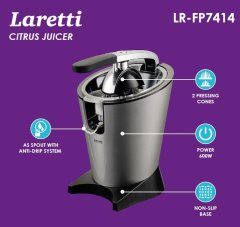 Laretti Citrusový odšťavovač LR-FP7414