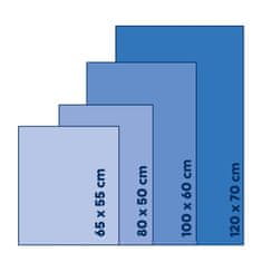 Kela Kúpeľňová predložka Miu zmes bavlna/polyester dymovo modrá 65,0x55,0x1,0cm