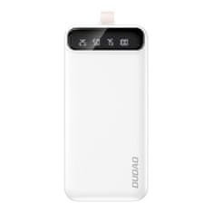 DUDAO K8s+ Power Bank 30000mAh 3x USB + LED lampa, biely