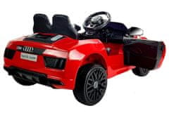 Lean-toys Audi R8 Spyder Červené auto na batérie