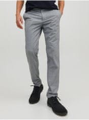 Jack&Jones Chino nohavice pre mužov Jack & Jones - sivá 28/32