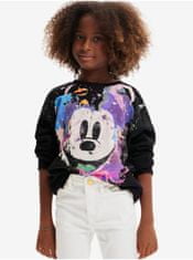 Desigual Čierna dievčenská mikina Desigual Mickey 110-116