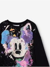 Desigual Čierna dievčenská mikina Desigual Mickey 110-116