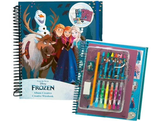 ToyCompany Kreativní zábavní sešit Frozen Ľadové kráľovstvo 22x26 cm