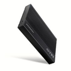 AXAGON EE25-GTR, USB-C 10Gbps - SATA 6G 2.5" RIBBED box, čierny