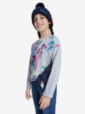 Desigual Desigual sivé dievčenské tričko TS Edimburgo 98-104