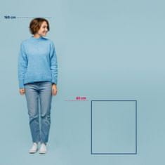 Kela Kúpeľňová predložka Miu zmes bavlna/polyester dymovo modrá 65,0x55,0x1,0cm